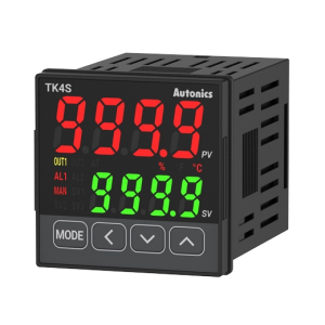 4-hane 7-segment LED TK4SP-14RN - Kontrol yöntemi: AÇIK/KAPALI, P, PI, PD, PID, Giriş dosyası: Termokopul K(CA), J(IC), E(CR), T(CC), B(PR), R(PR), S(PR), N(NN), C(T